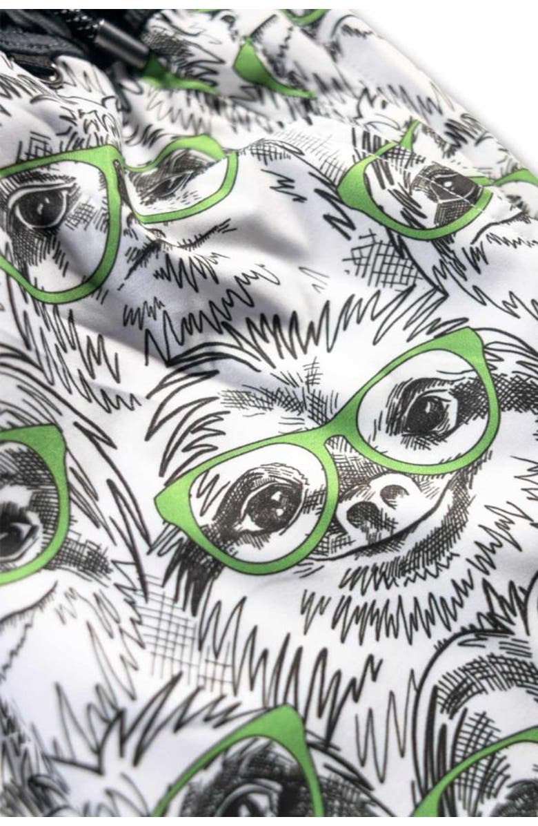 Baja Llama SLOTHMEISTER - STRETCH SWIMSUIT, Alternate, color, White