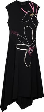 Desigual Asymmetric Floral Dress