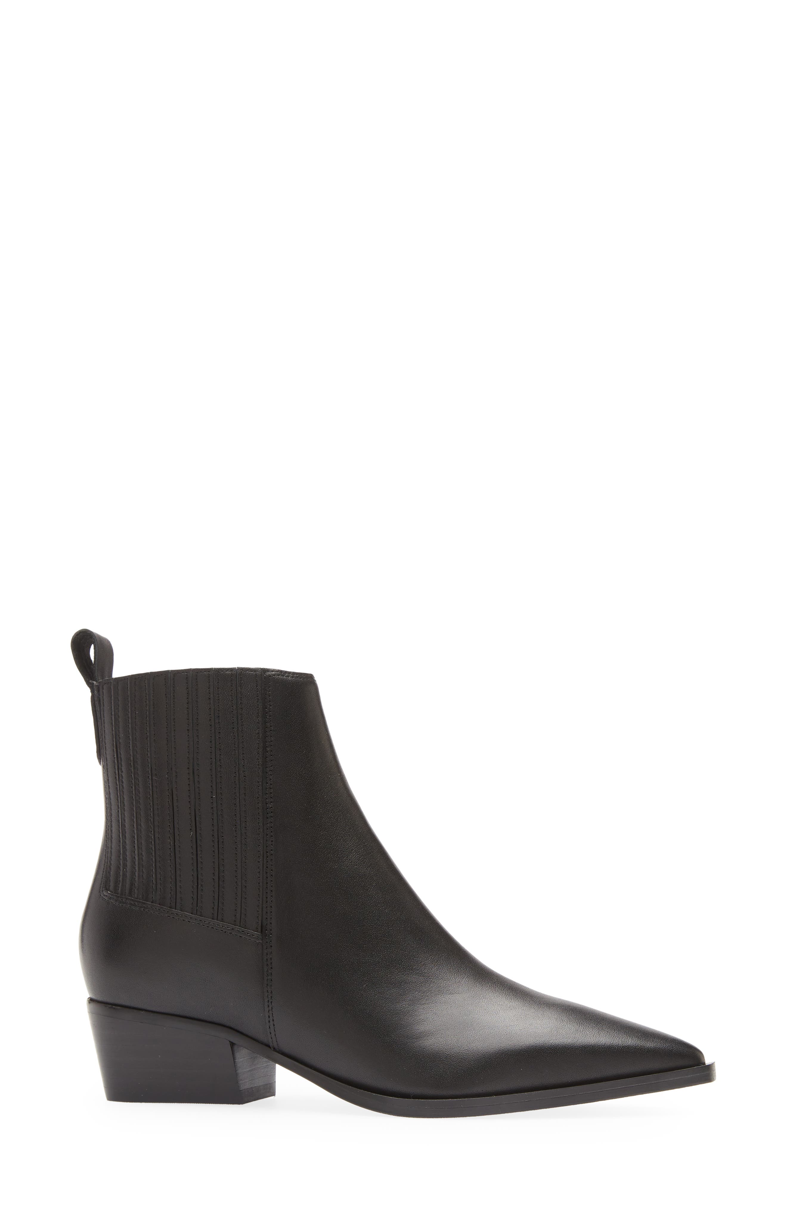 Yarita Pointed Toe Bootie, Alternate, color, BLACK 01