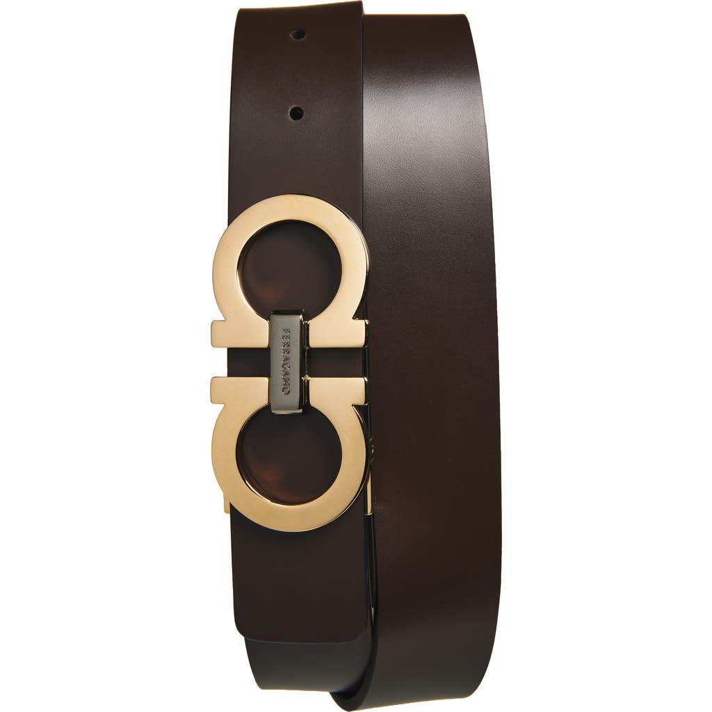 Ferragamo Double Gancio Leather Belt
