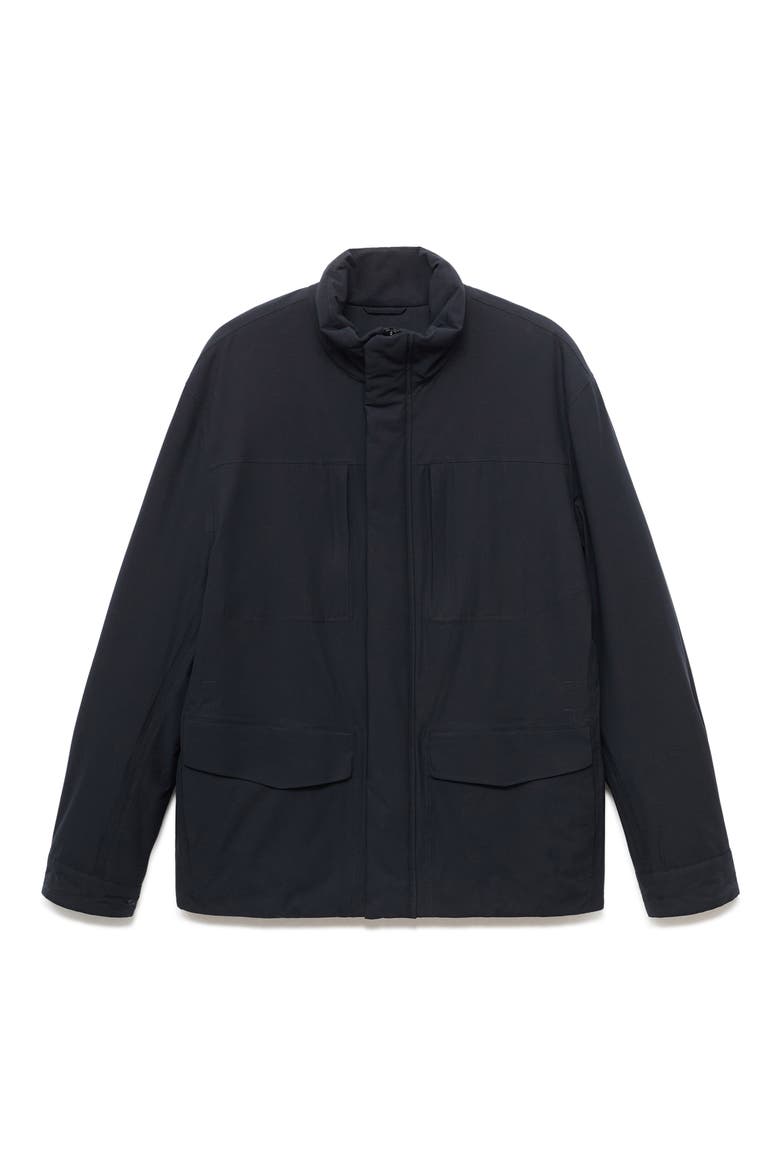 Waterproof Thermolite® Jacket, Alternate, color, NAVY