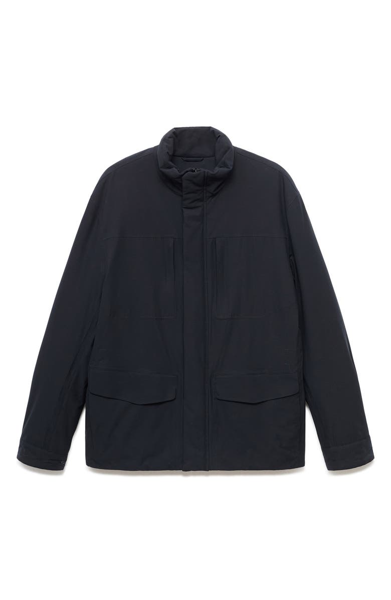 MANGO Waterproof Thermolite<sup>®</sup> Jacket, Alternate, color, Navy