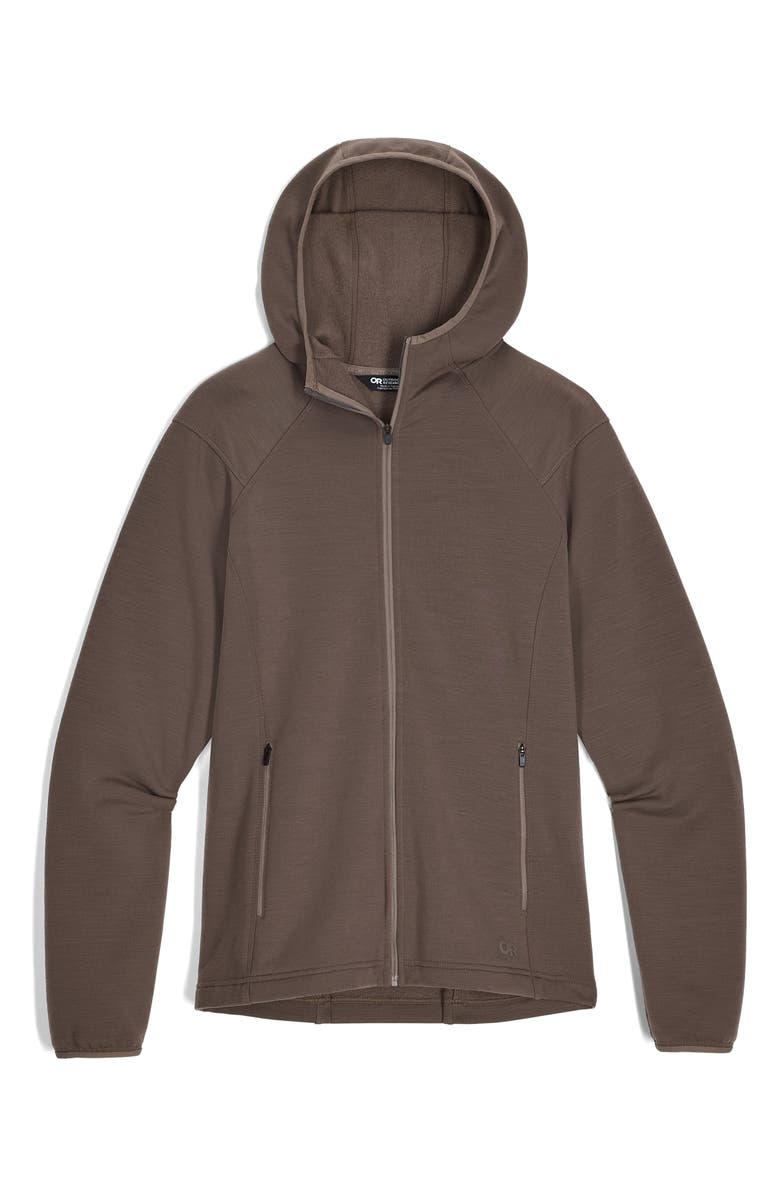 Outdoor Research Crescent Fleece Zip Hoodie, Alternate, color, Sable