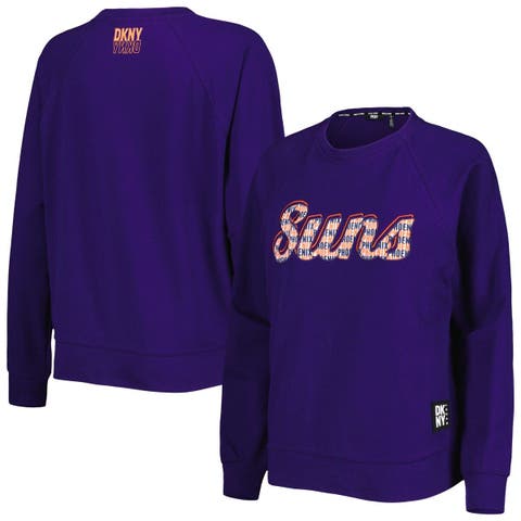 Women's DKNY Sport Purple Phoenix Suns Regina Raglan Pullover Sweatshirt