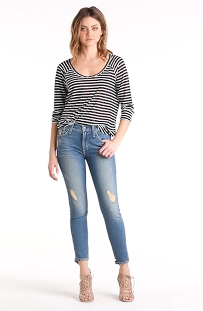 James Jeans 'Twiggy' Ankle Skinny Jeans, Alternate, color,