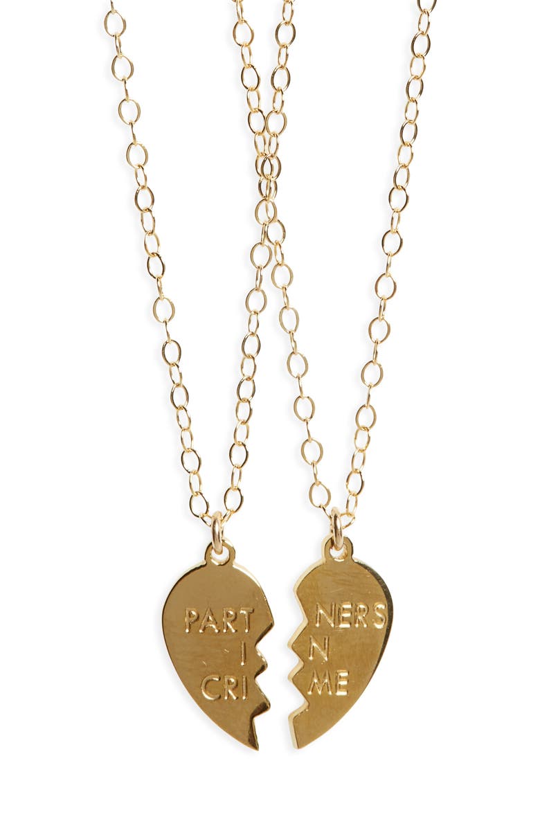 Seoul Little Partners In Crime Necklace Set, Main, color, 
