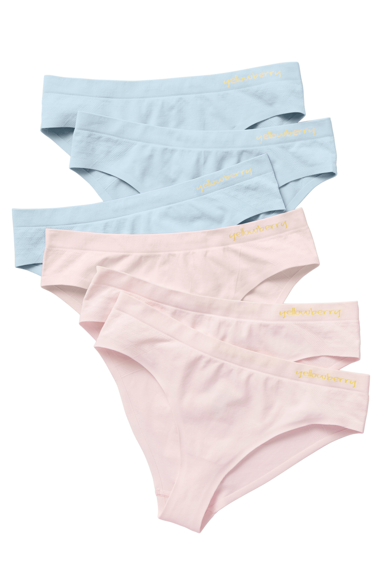 6PK Seamless Bikini Underwear with Bonded Seam, Main, color, Tulle