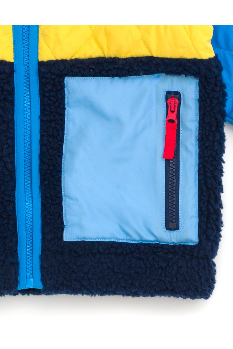 Pikachu Hooded Zip-Up Jacket, Alternate, color, Navy Yellow Pikachu