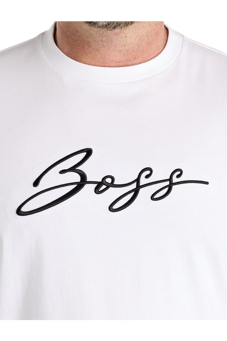 Big & Tall  Thompson Script T-Shirt, Alternate, color, WHITE