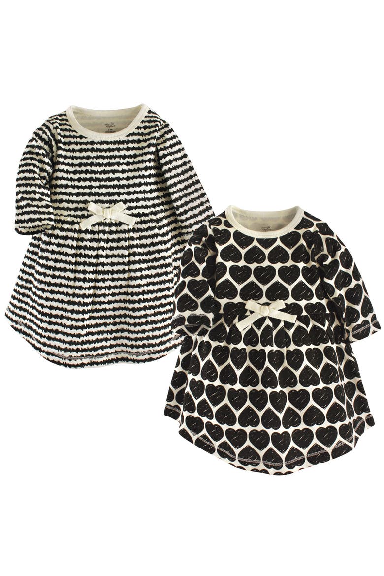 Comfortable Organic Long-Sleeve Dress 2 Pack, Main, color, Heart