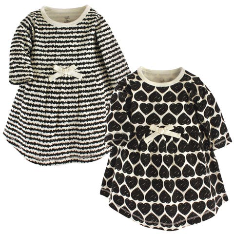 Comfortable Organic Long-Sleeve Dress 2 Pack (Toddler, Little Kid & Big Kid)