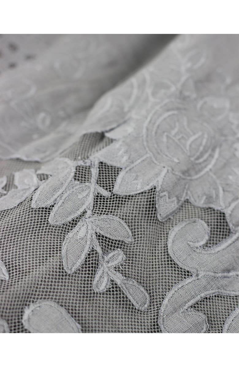 MELANGE HOME Tabitha Linen Duvet 3-Piece Set, Alternate, color, Grey Storm