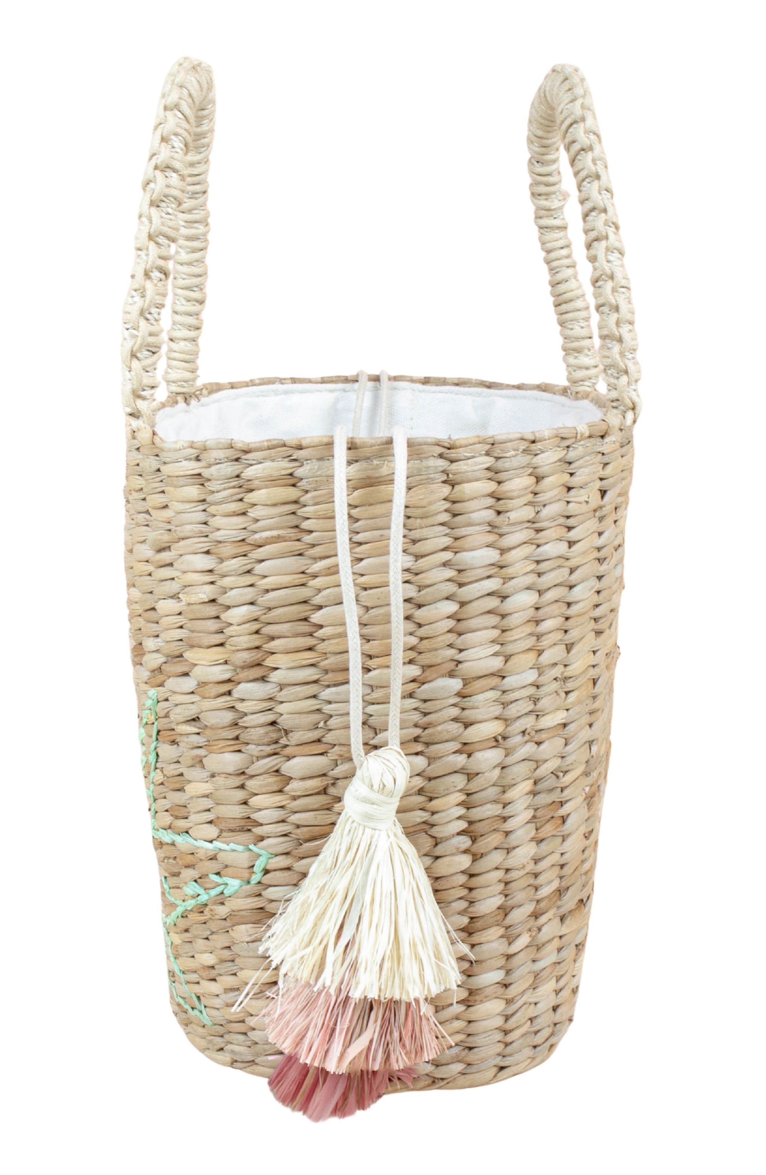 LIKHA Hummingbird Embroidered Tote Bag, Alternate, color, Natural