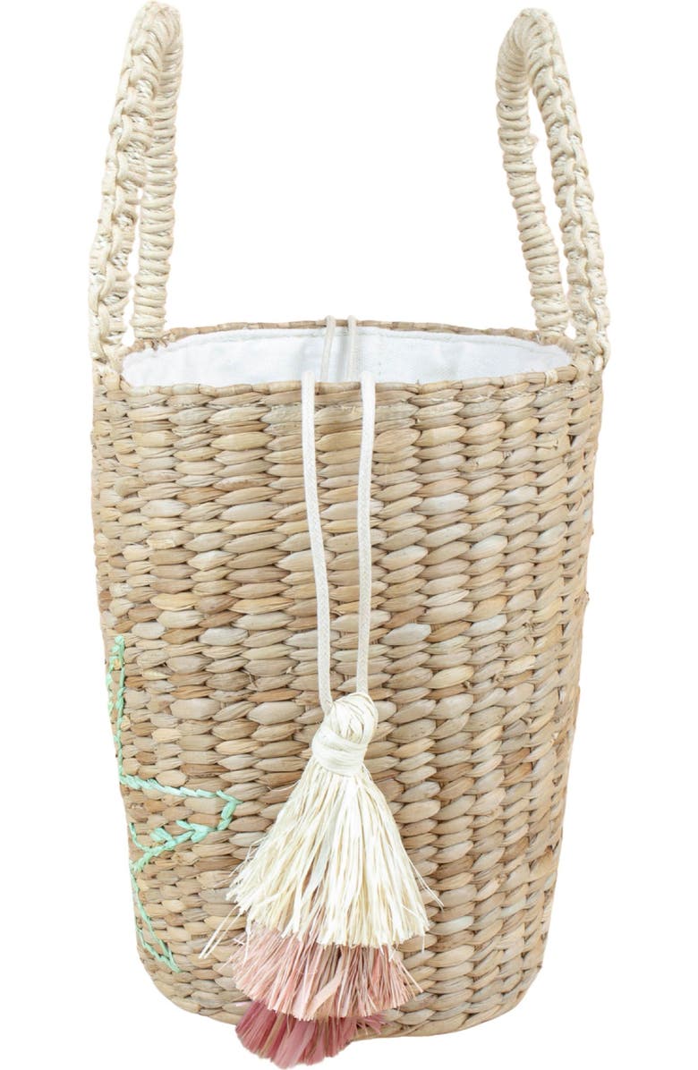 LIKHA Hummingbird Embroidered Tote Bag, Alternate, color, Natural