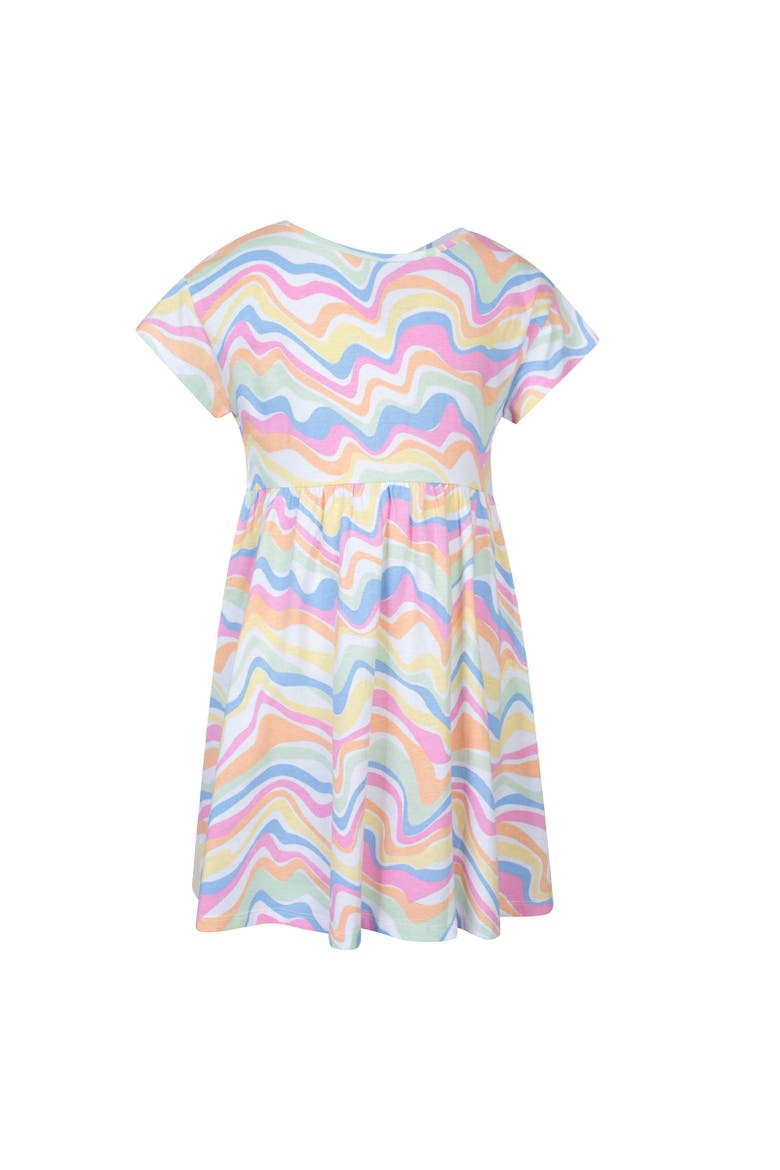 Childrens/Kids Mountain Essentials Lora Wave Pattern Dress, Alternate, color, Light Purple
