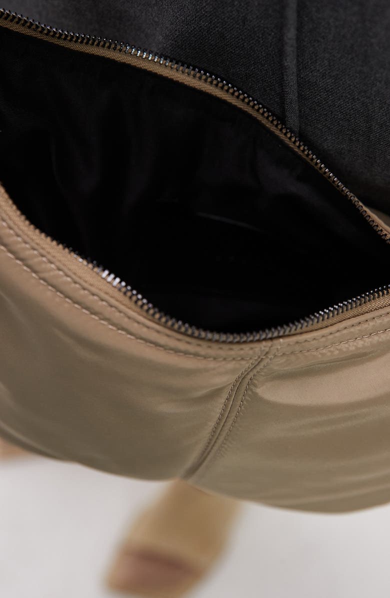 Topshop Nylon Crossbody Bag, Alternate, color, Camel