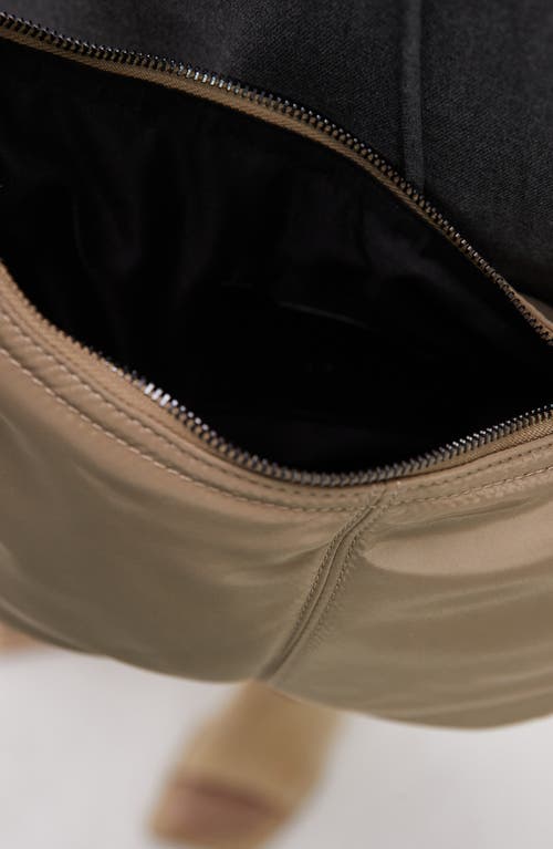 Topshop Nylon Crossbody Bag In Brown