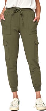 GIBSONLOOK Gigi Essential Soft Stretch Cotton Ponte Cargo Joggers