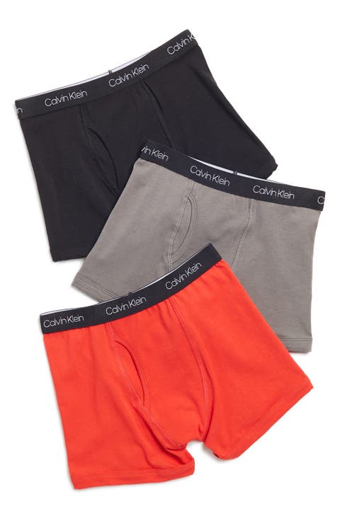 Kids' Pack of Three Boxer Briefs