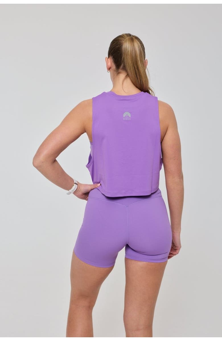 OOSC Infinite High Waisted Shorts - Purple, Alternate, color, Purple