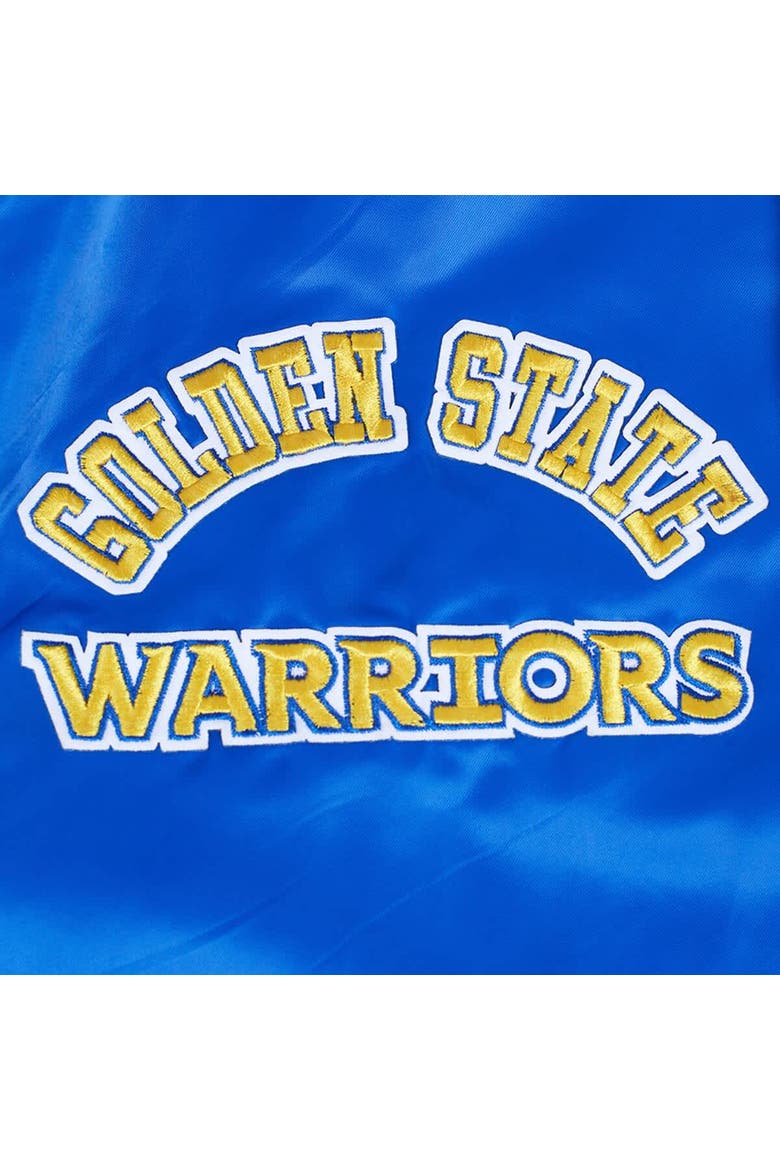 Men's Pro Standard Royal Golden State Warriors Sublimated Satin Full-Snap Jacket, Alternate, color, Royal