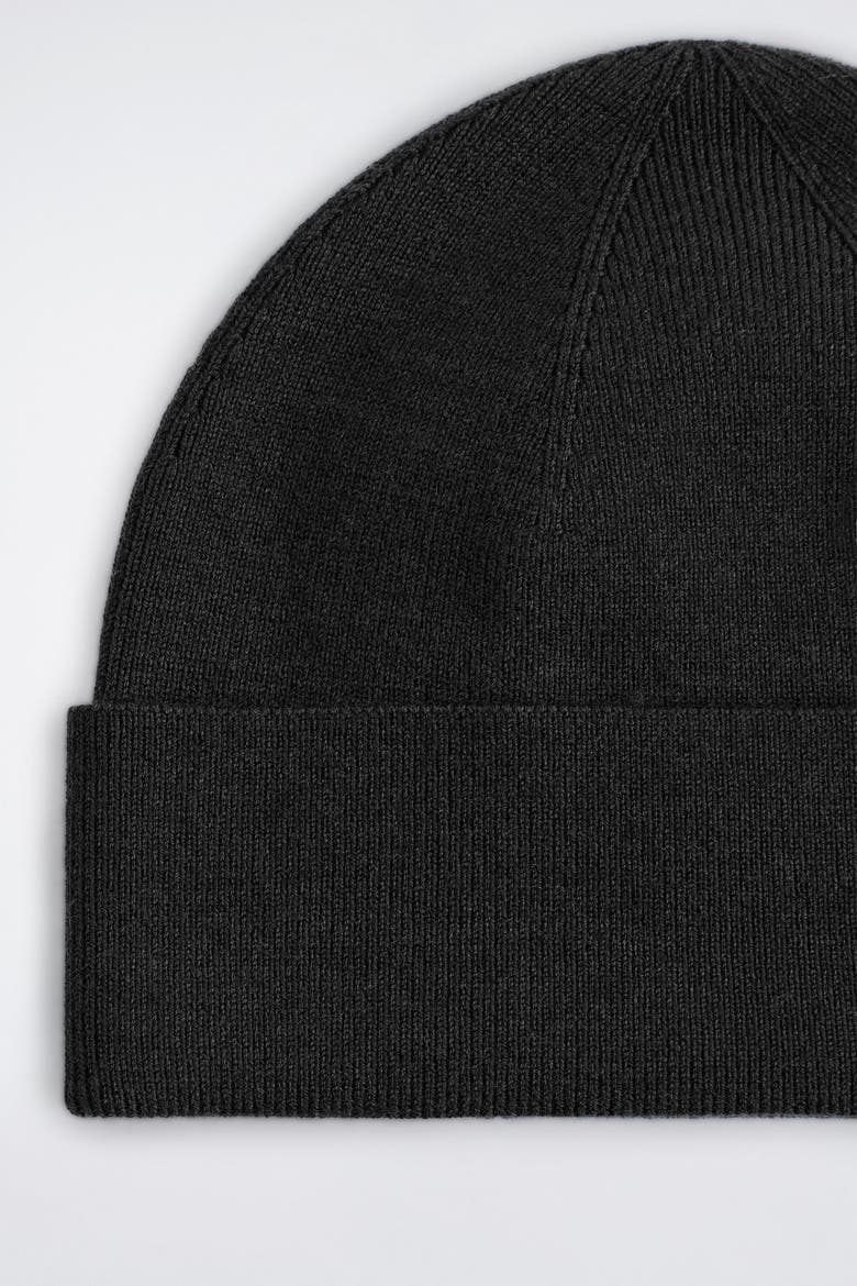 Merino Wool Beanie, Alternate, color, BLACK