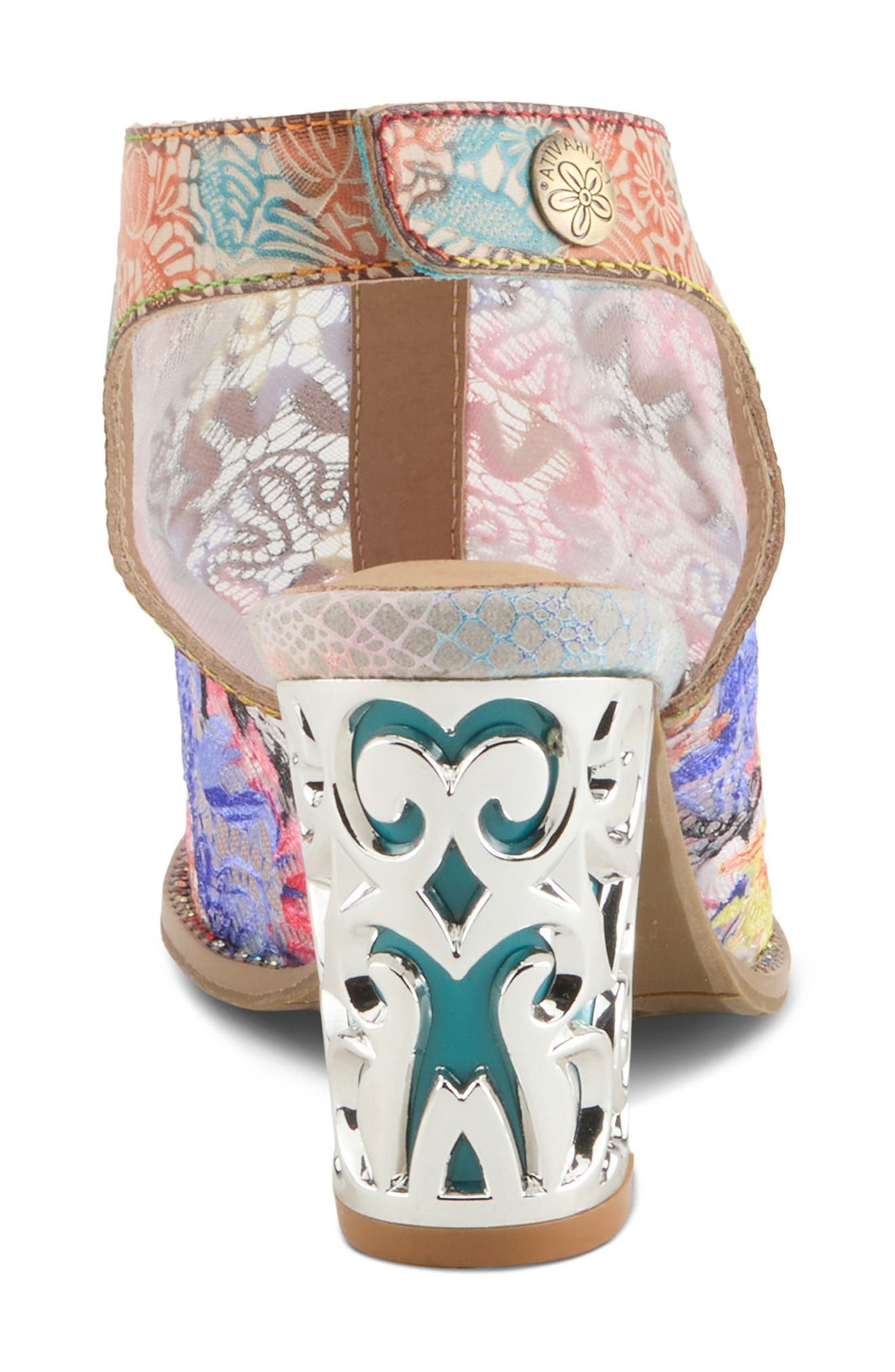 L'Artiste by Spring Step Wowza Ankle Strap Sandal, Alternate, color, Rainbow