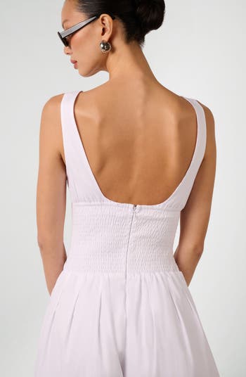 Pleated Wide Leg Jumpsuit