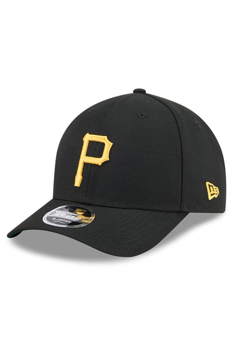 New Era Men's New Era Black Pittsburgh Pirates Baseball Hall of Fame 9FORTY M-Crown Adjustable Hat, Alternate, color, Black