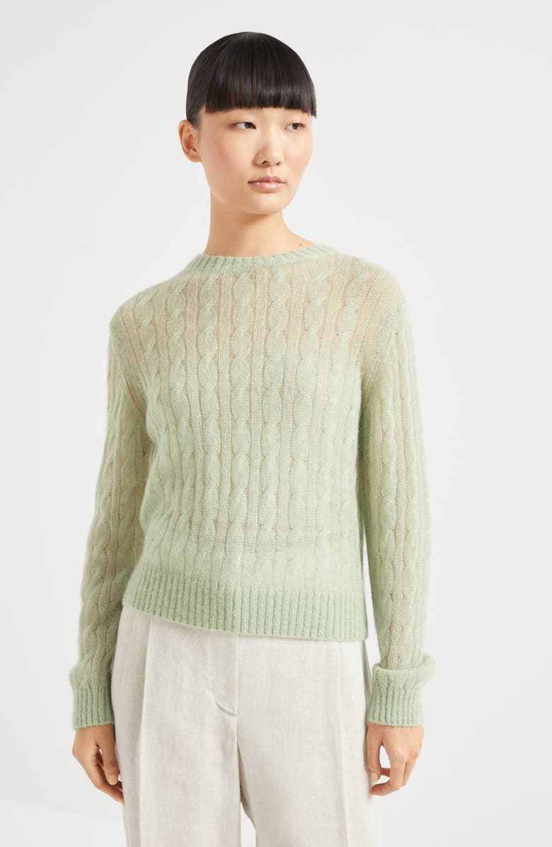 Brunello Cucinelli Cable knit sweater, Alternate, color, 