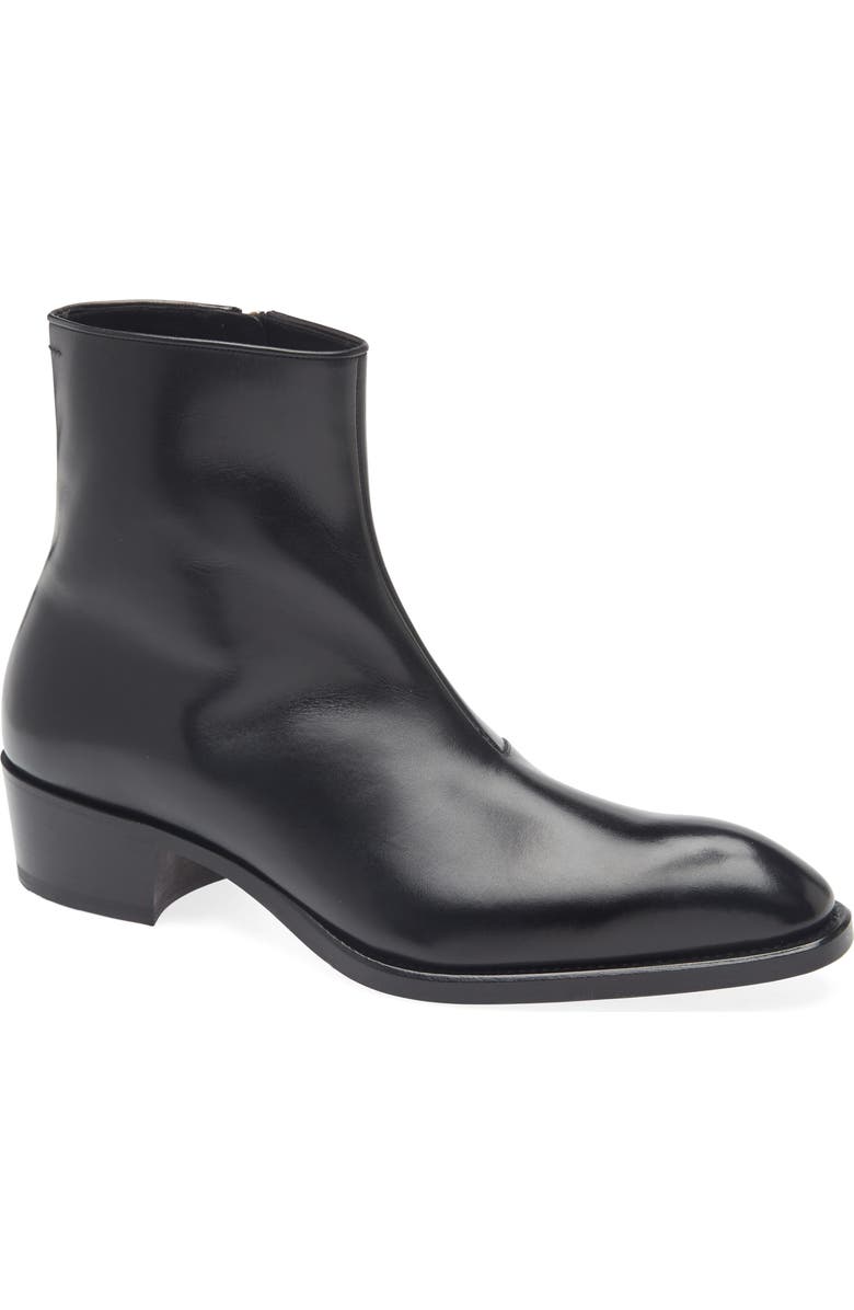 TOM FORD Vincent Leather Boot, Main, color, Black