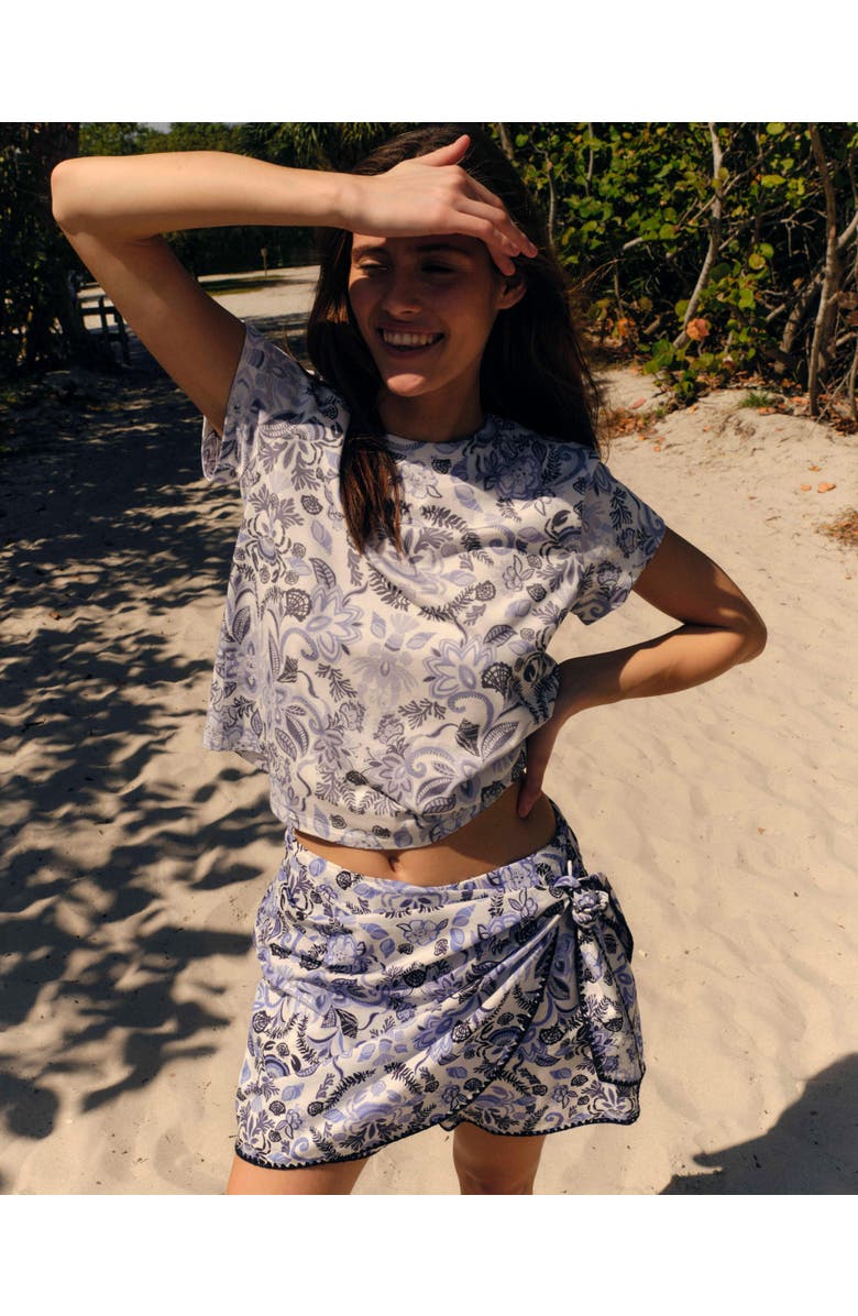Cartolina Maris Printed Skort, Alternate, color, Mariners Bloom