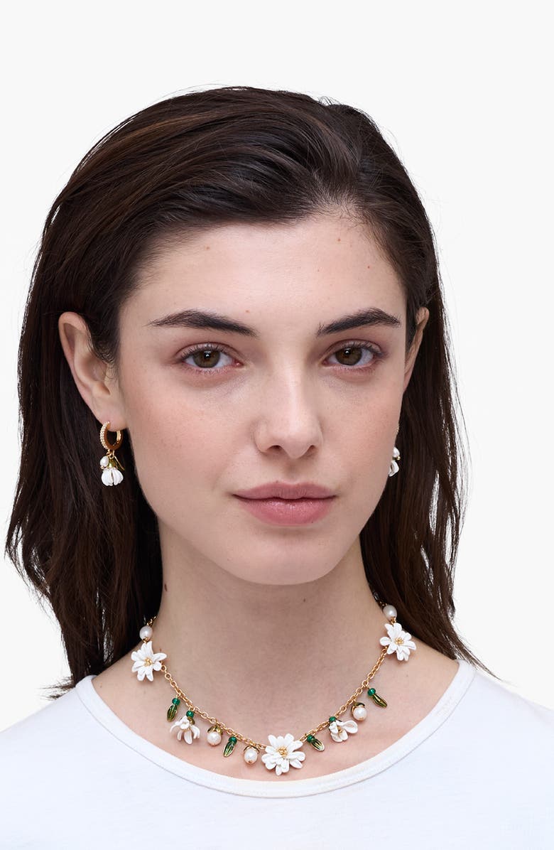 Marc Jacobs Rooted Daisy Charm Necklace, Alternate, color, Gold/ Multi