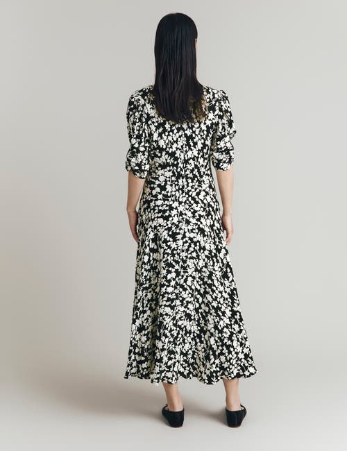 Ghost London Madi Crepe Floral Midi Dress