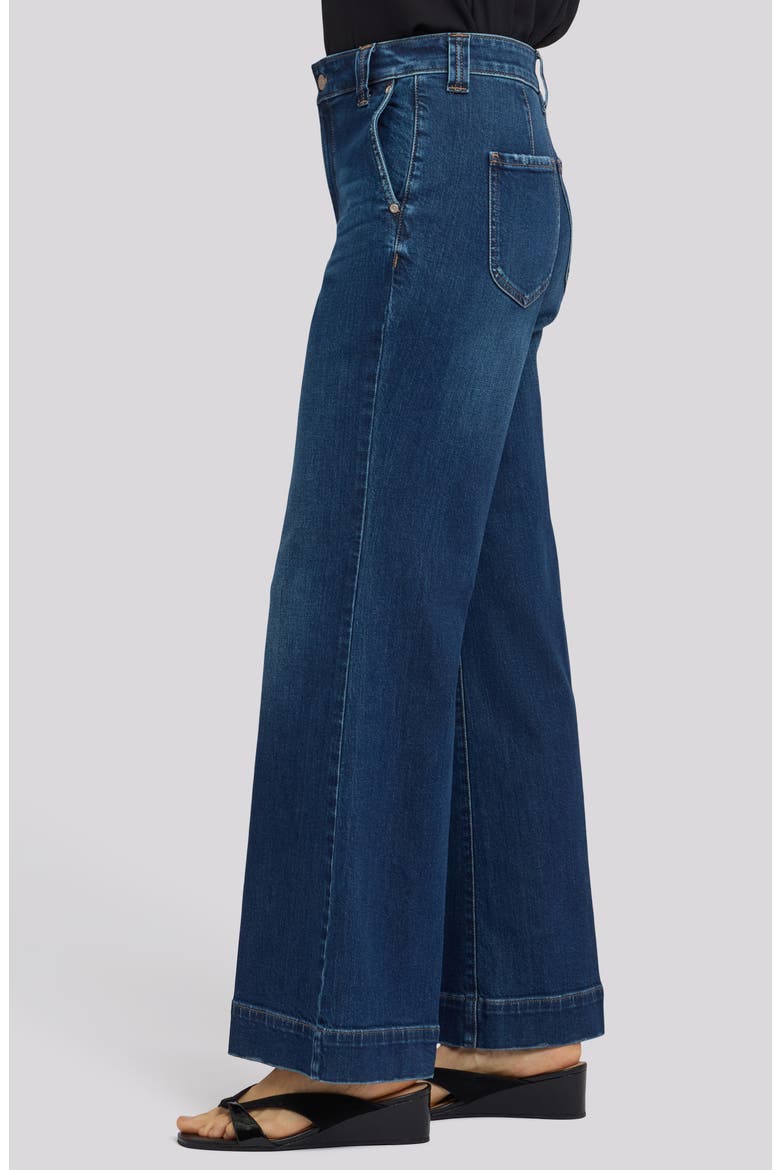 Mia High Waist Palazzo Flare Jeans, Alternate, color, SUNSET VILLA