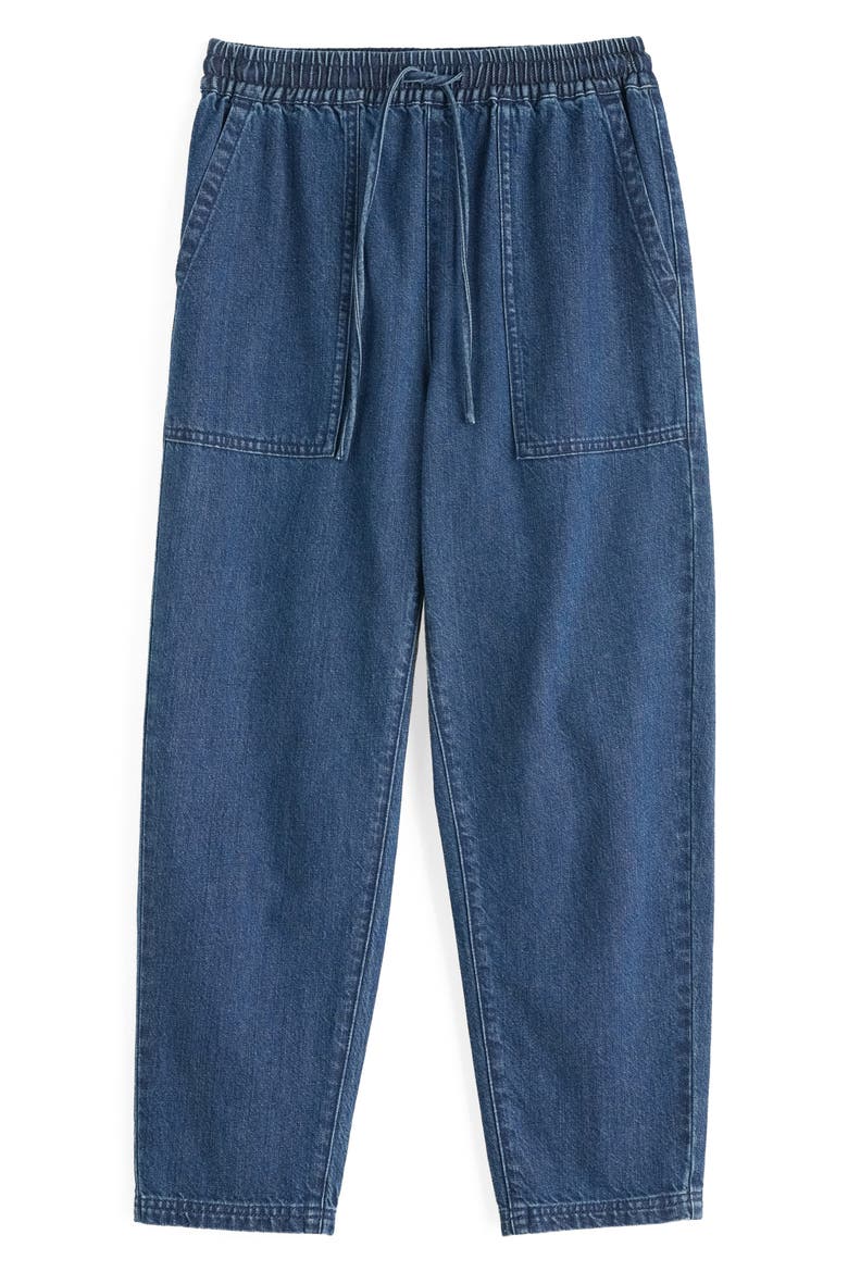 Sholl Drawstring Jeans, Alternate, color, MID WASH