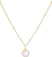 Adornia 14K Gold Plated Freshwater Pearl Pendant Necklace