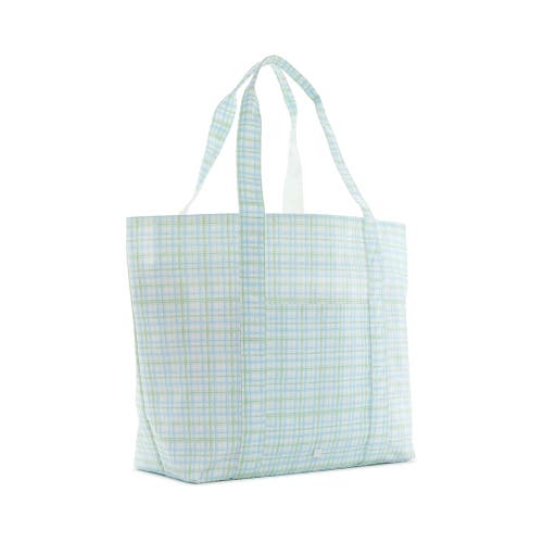Trvl Design Classic Plaid Jumbo Tote In Green