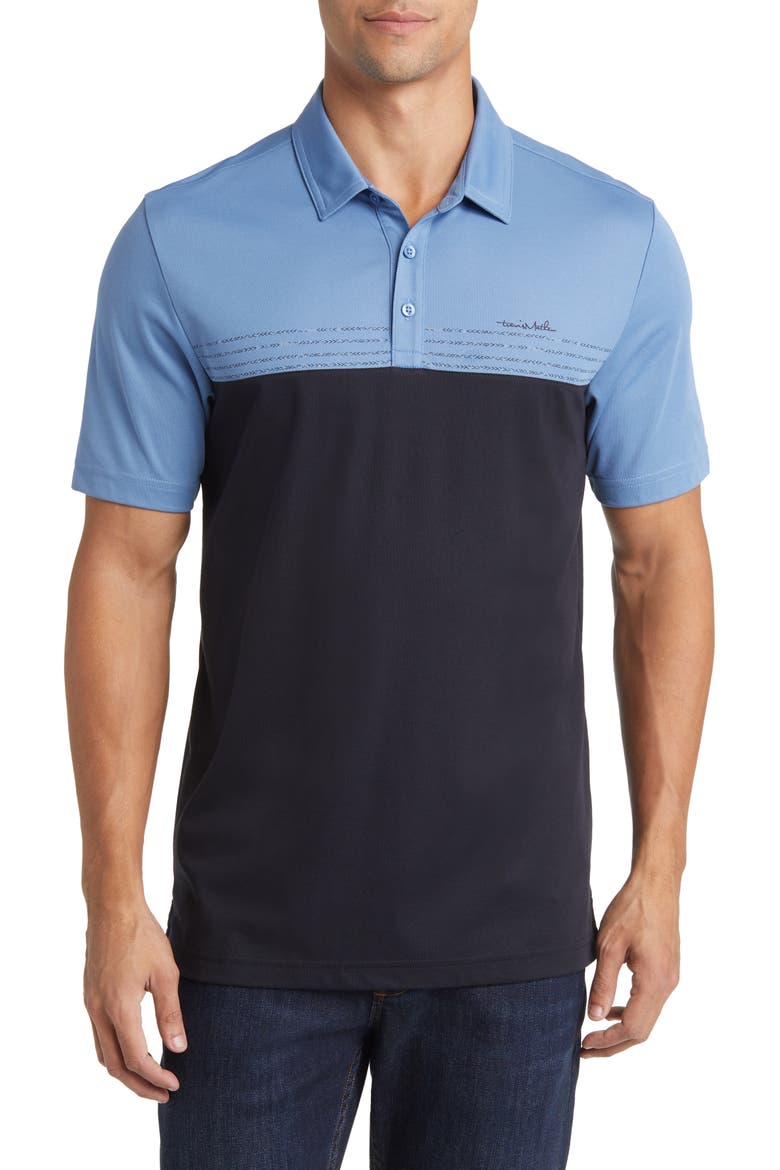 Taxiway Colorblock Piqué Polo, Main, color, CORONET