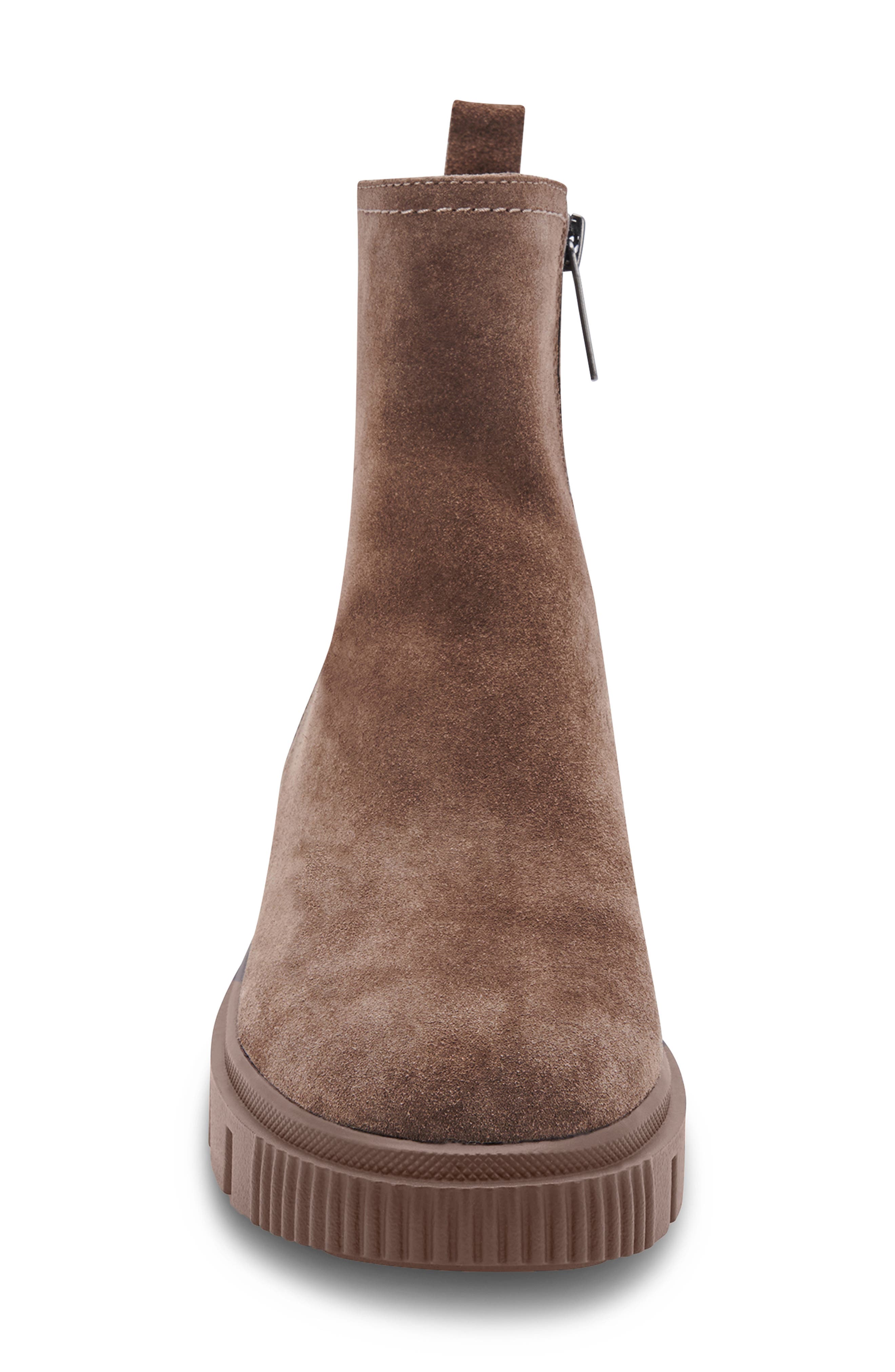Bandit Waterproof Suede Bootie, Alternate, color, TAUPE SUEDE