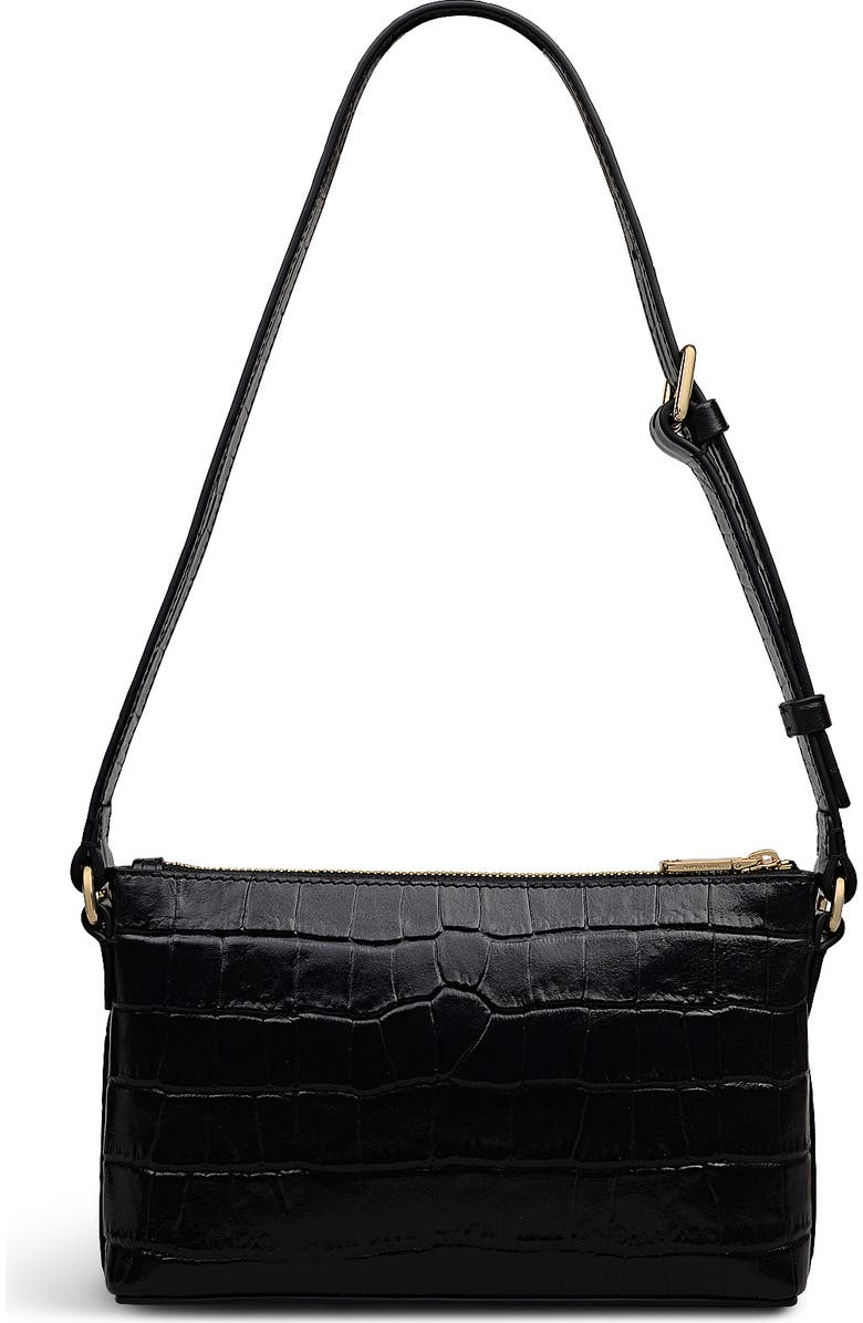 Radley Pockets - Faux Croc Mini Ziptop Shoulder Bag, Alternate, color,