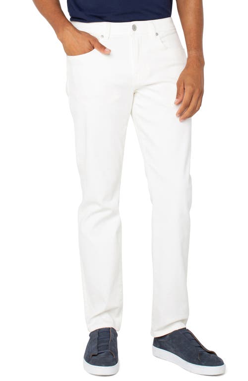 Liverpool Kingston Modern Straight Leg Jeans In White