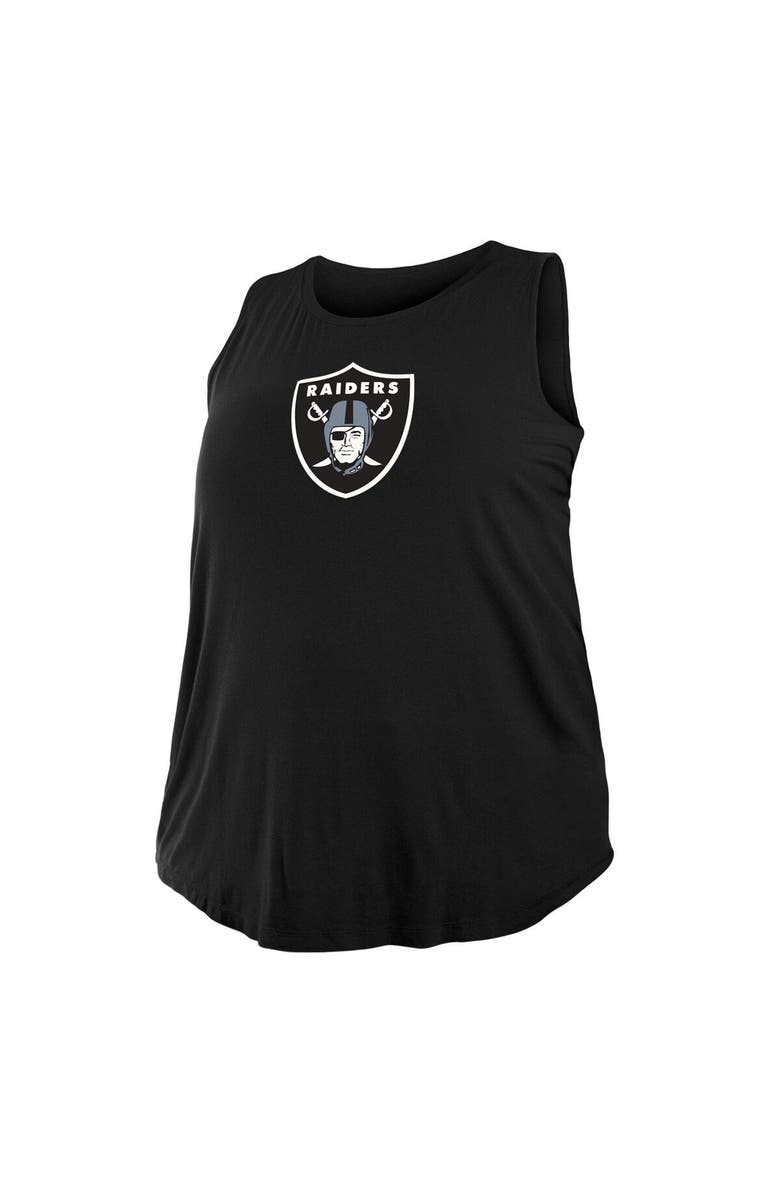 New Era Women's New Era  Black Las Vegas Raiders Plus Size Tank Top, Alternate, color, Black