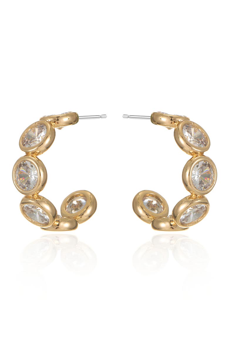 Dainty Hoop Earrings, Alternate, color, GOLD