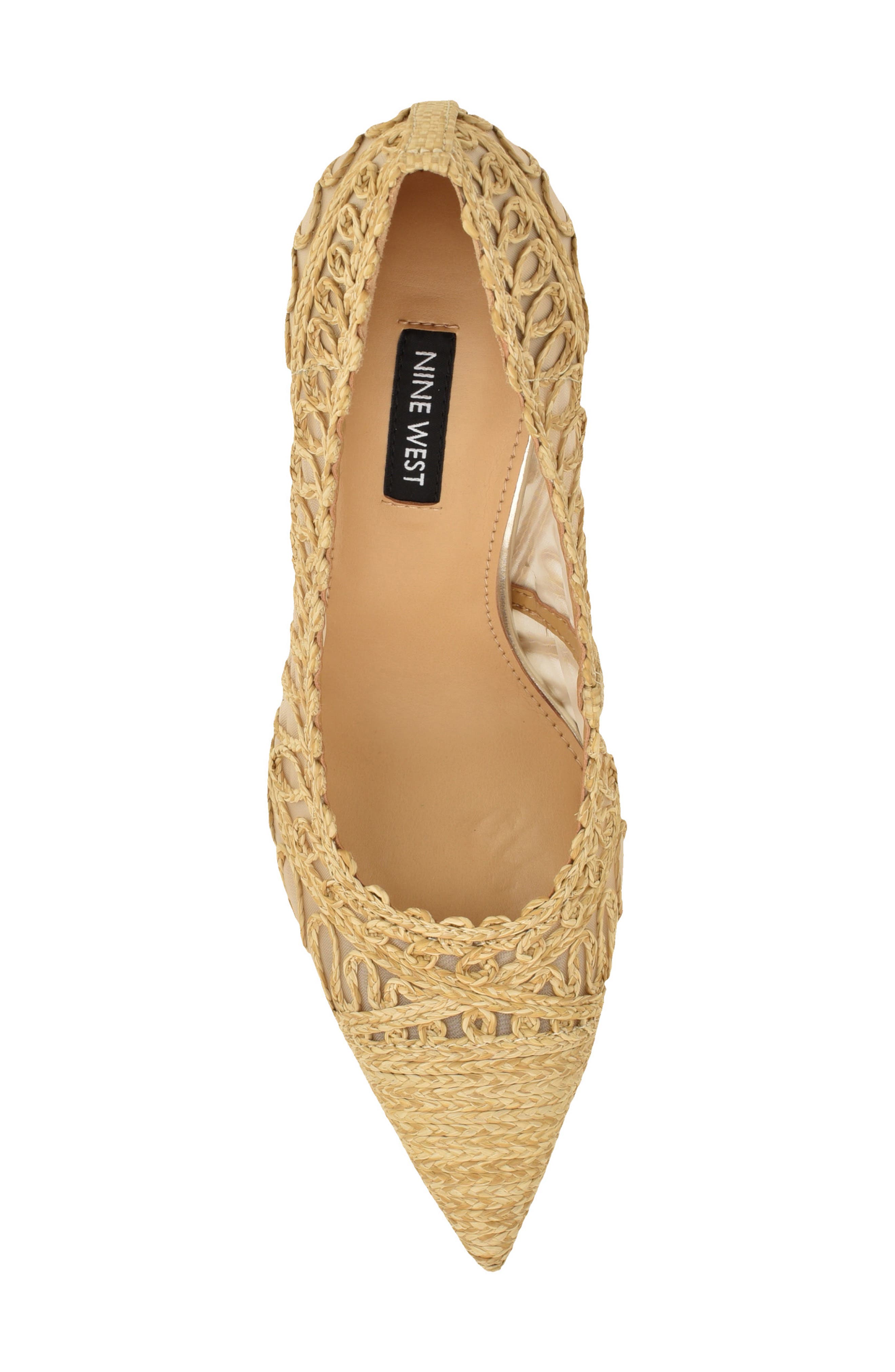 Nine West Frista Pointed Cap Toe Pump, Alternate, color, Beige
