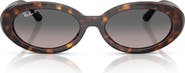 Ray-Ban 54mm Gradient Polarized Oval Sunglasses