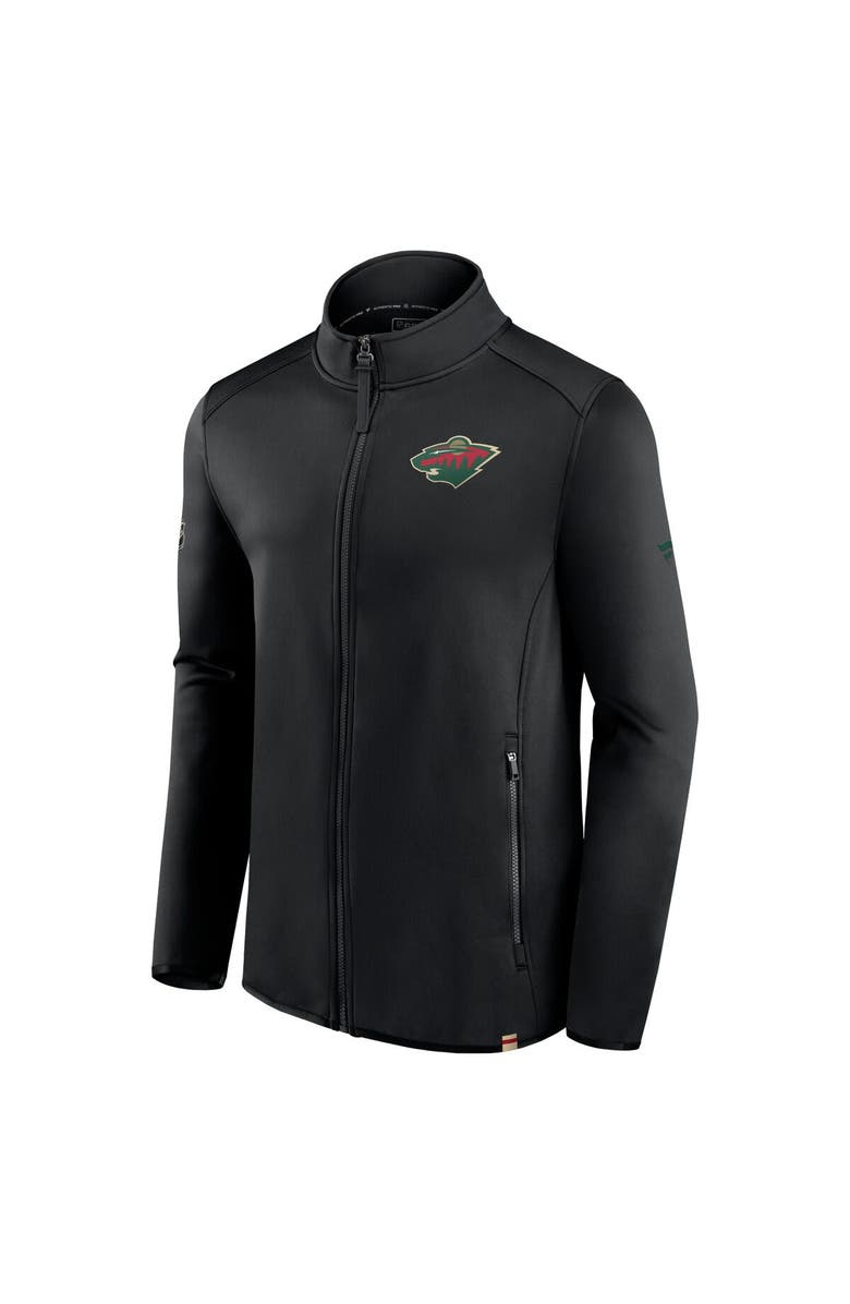 FANATICS Men's Fanatics Branded Black Minnesota Wild Authentic Pro Full-Zip Jacket, Alternate, color, Black
