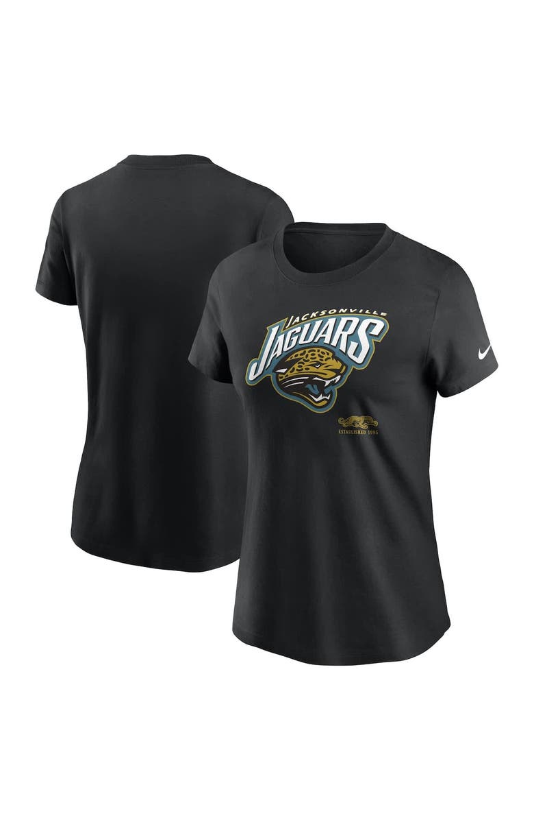 Nike Women's Nike Black Jacksonville Jaguars Prowler Throwback Est. 1995 T-Shirt, Alternate, color, Black
