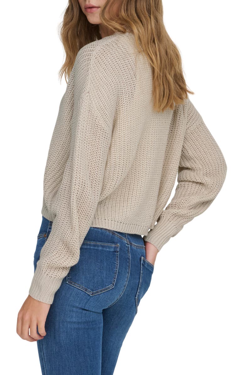 Only Carol Crop Cardigan, Alternate, color, Pumice Stone
