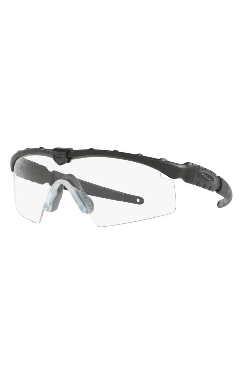 Oakley M Frame 2.0 Strike 130mm Semi Rimless Rectangular Sunglasses, Alternate, color, Matte Black